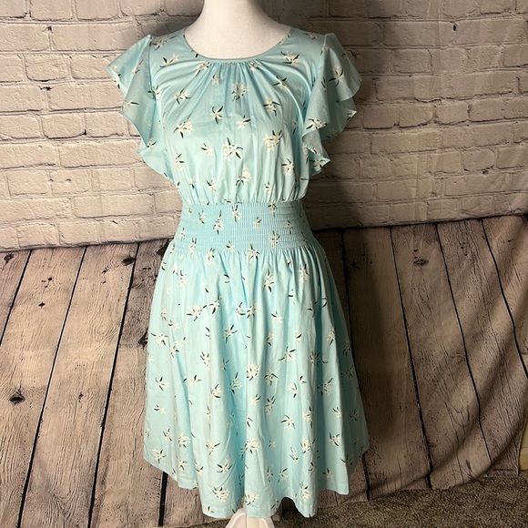 NWT Kate Spade orange blossom toss Blake dress size small. Defined waist.pockets - Picture 1 of 12